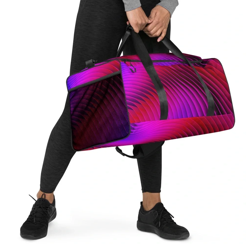 Duffel Bag Max Storage Space, Bright Colorful Design. Durable.